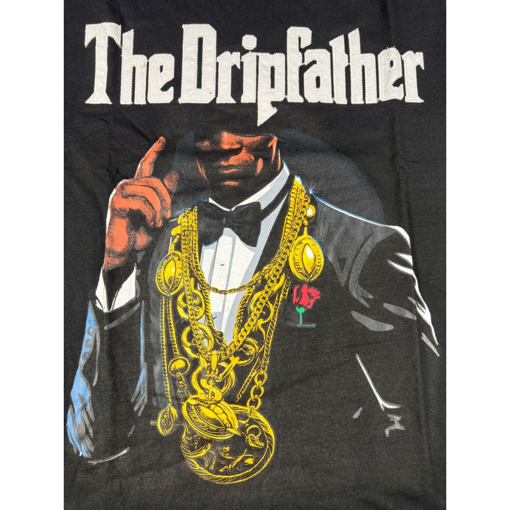 Reason The Dripfather Graphic T-Shirt Mens Large Black RR5-020 NWT